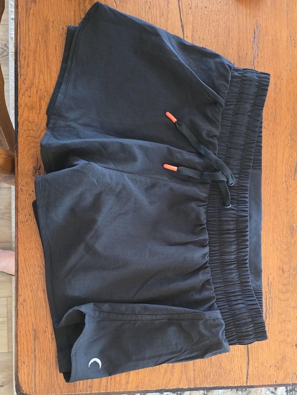Zyia  Black Athletic Shorts with Drawstring Size L new Without Tags Never Worn